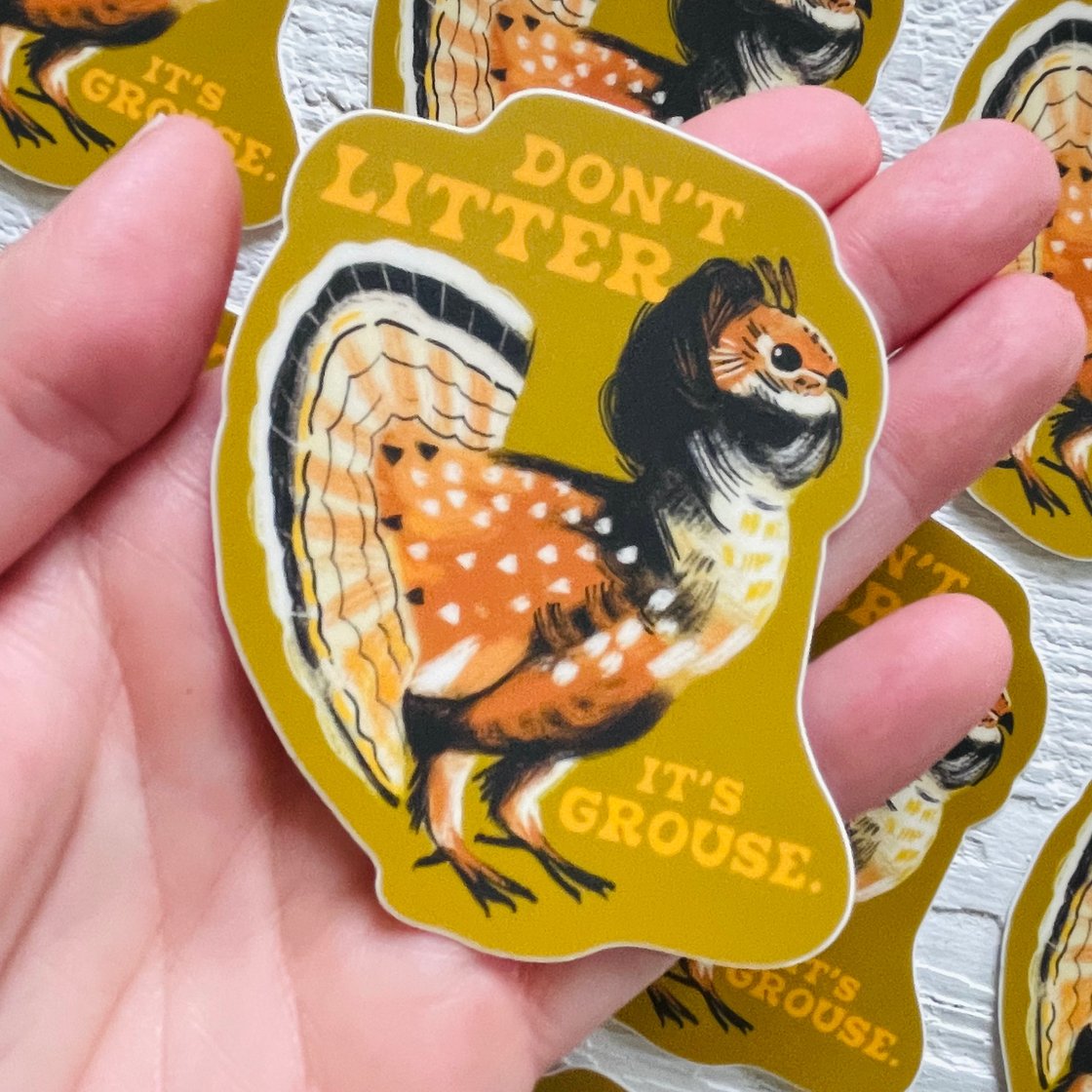 Grouse Sticker