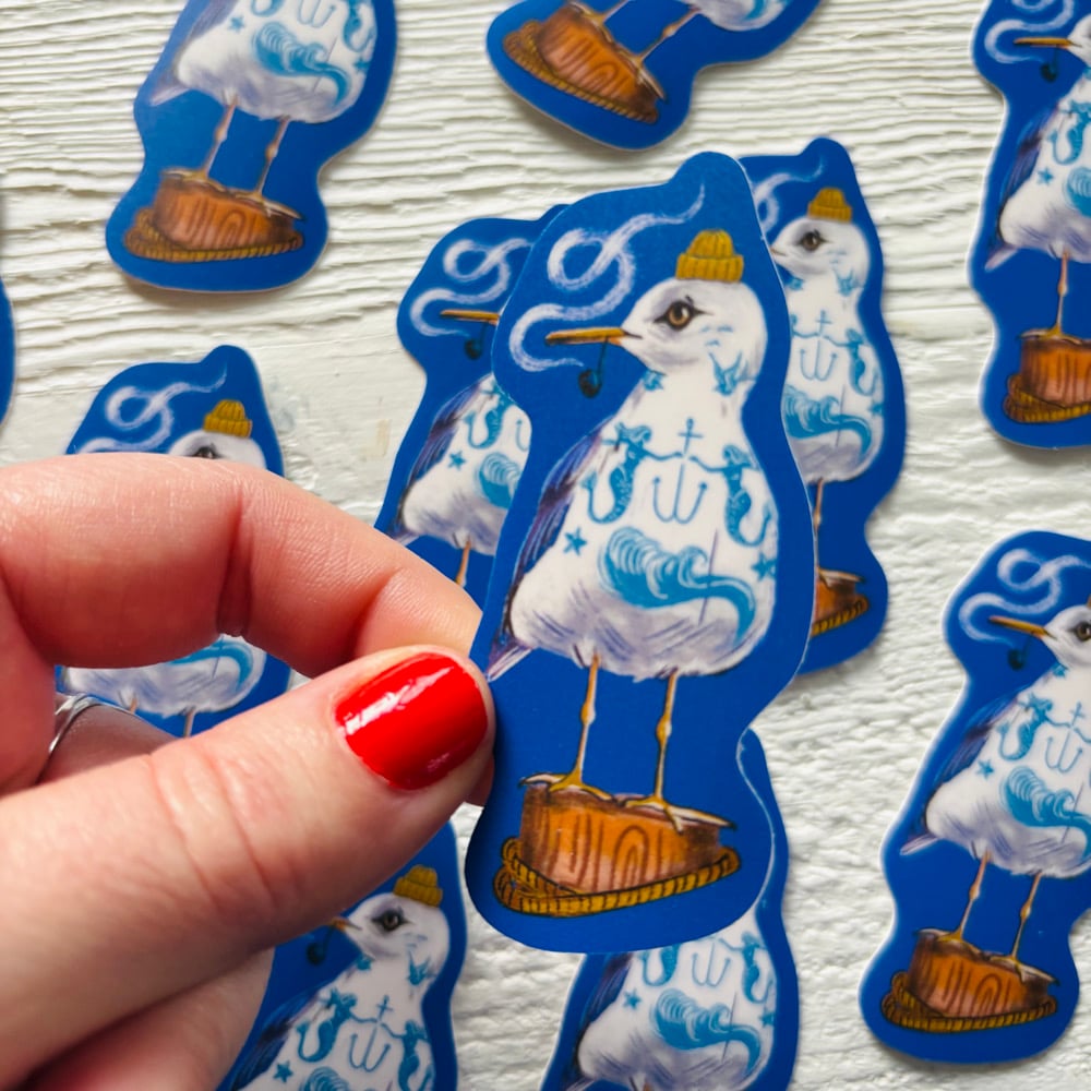 Sailor Seagull Sticker