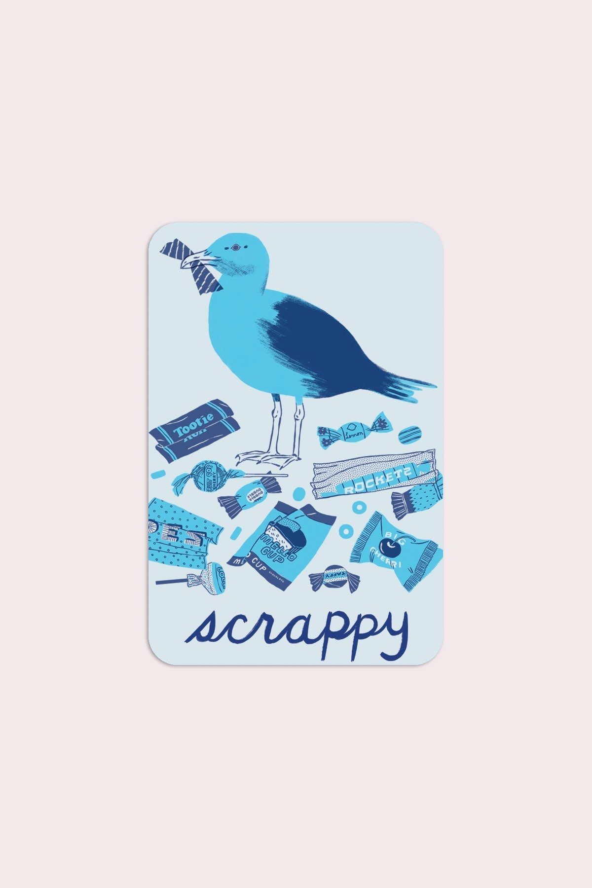 Scrappy Seagull Sticker
