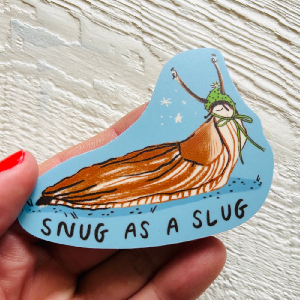 Snug as a Slug Vinyl Sticker