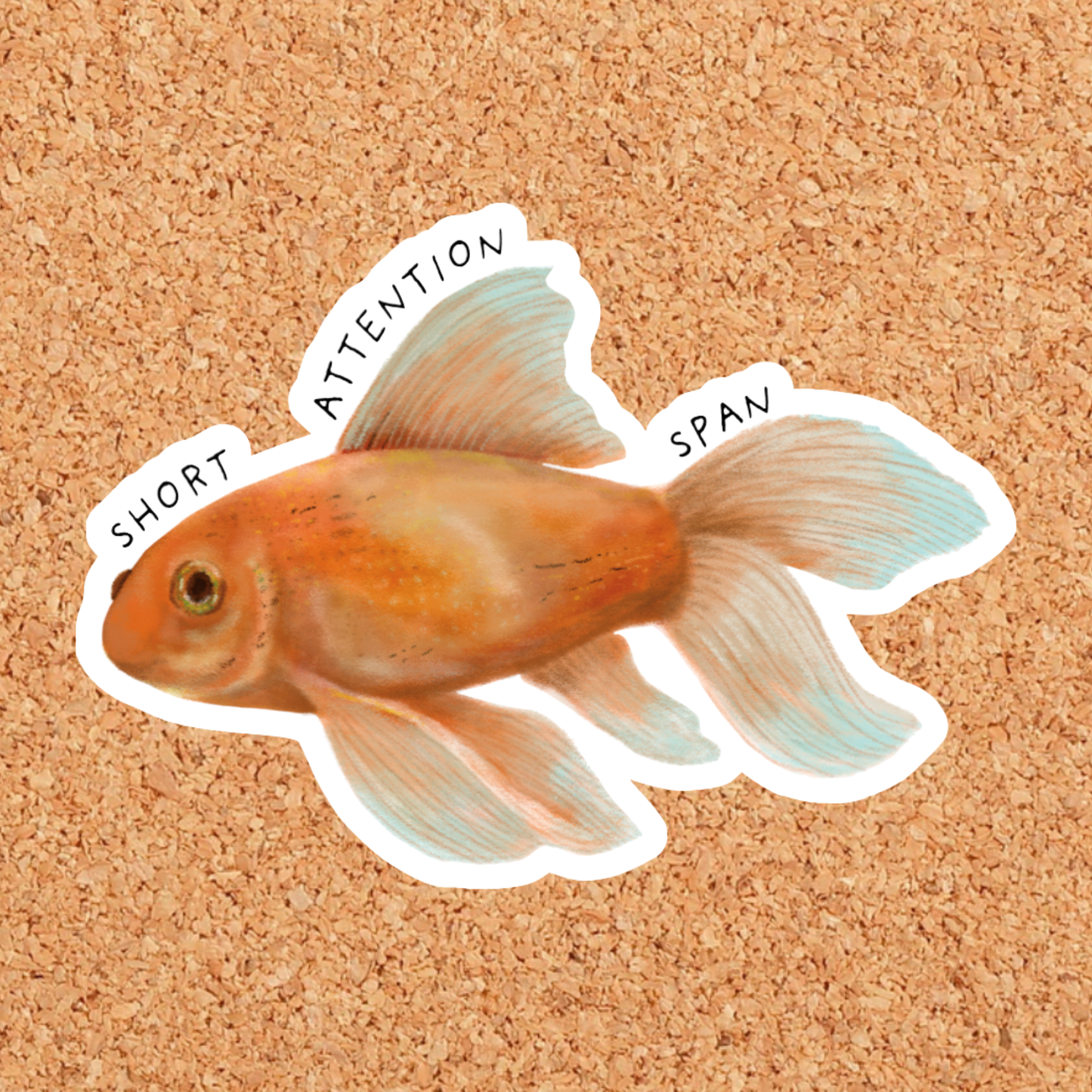 Short Attention Span Goldfish Sticker