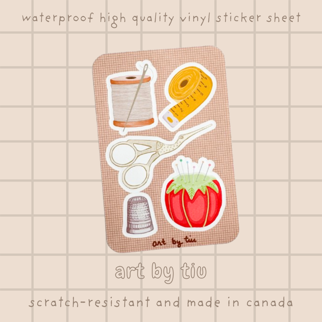 Sewing Sticker Sheet