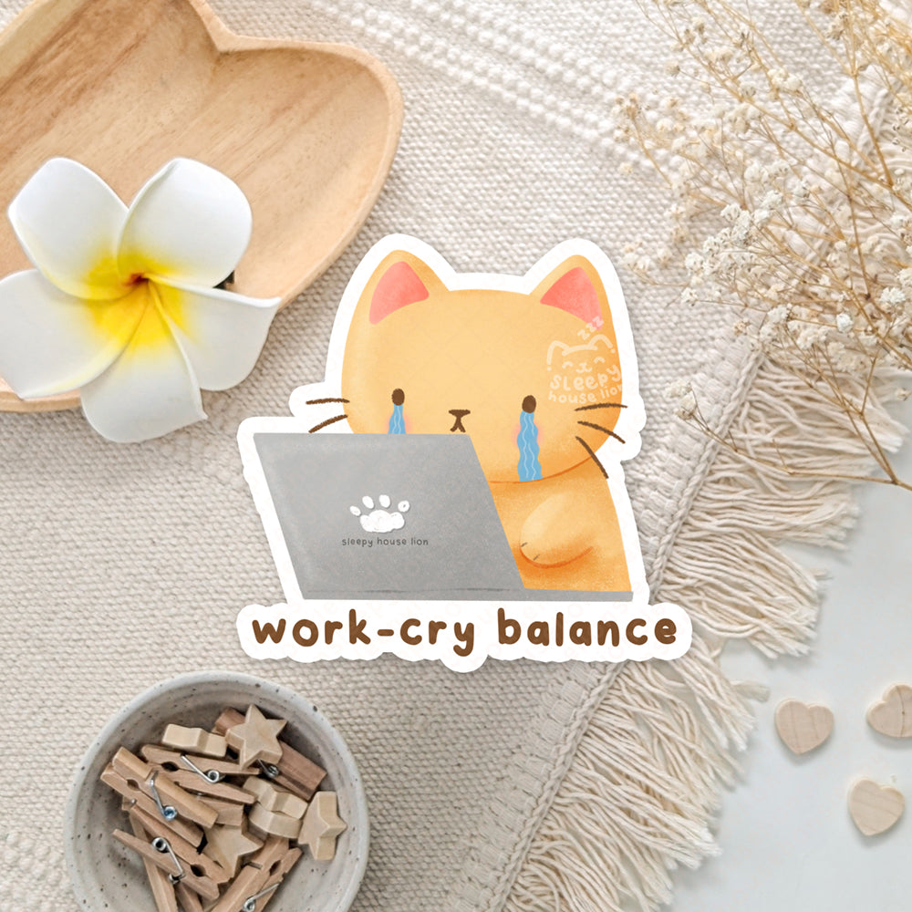 Work-Cry Balance Sticker