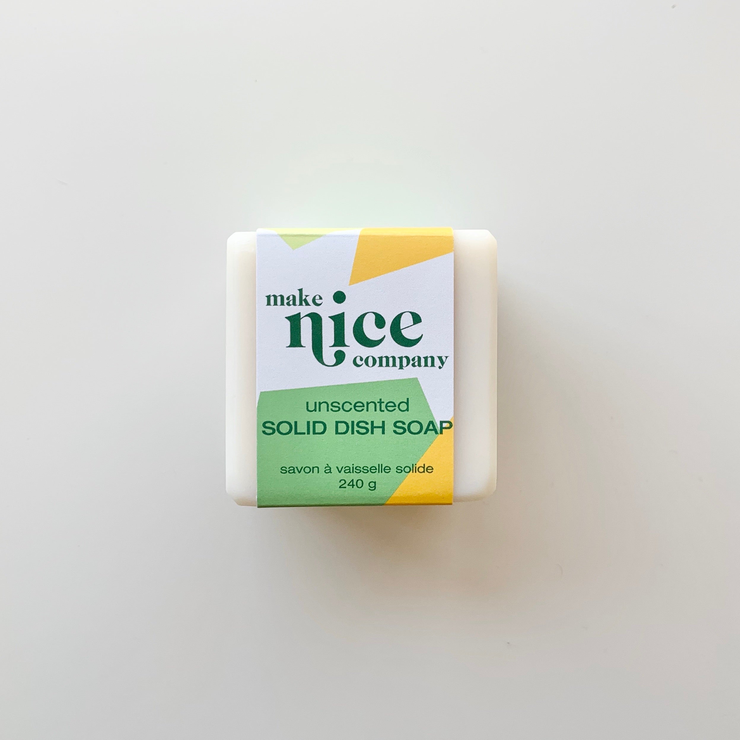 Unscented Solid Dish Soap- Make Nice Company– Eco Beige