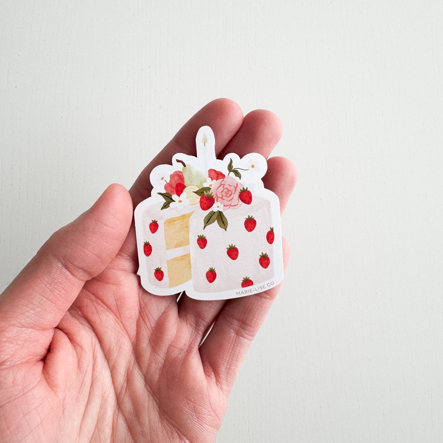 Strawberry Cake Sticker