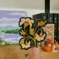 White Fall Wildflower Sticker