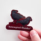 Crow Murder Sticker