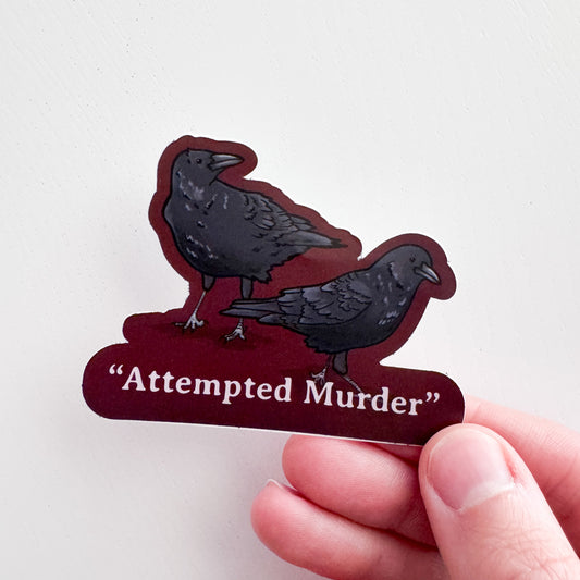 Crow Murder Sticker