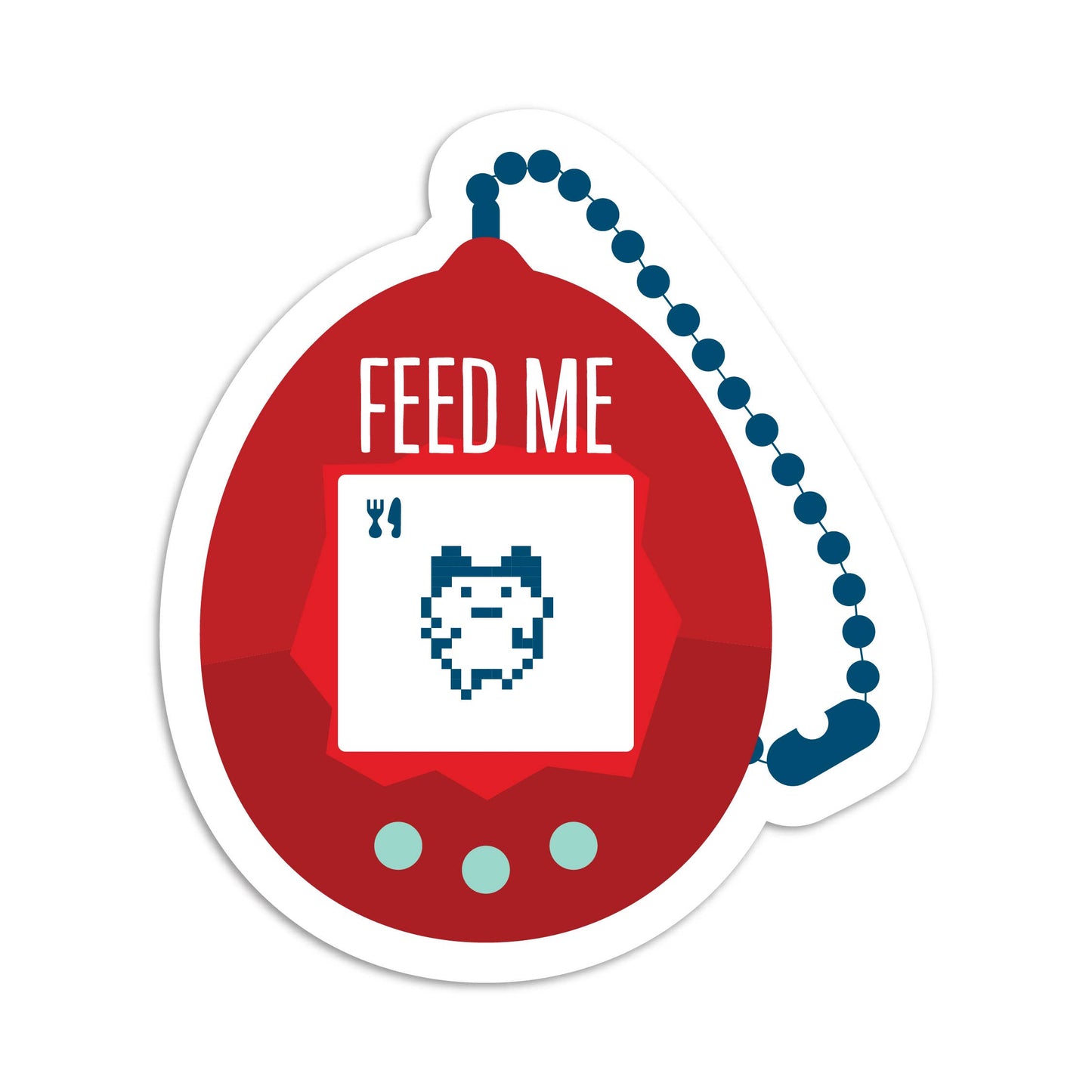 Feed Me Tamagotchi Sticker