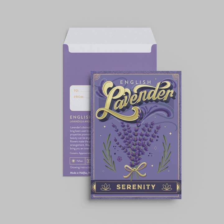 Floriography Seed Packet - Lavender