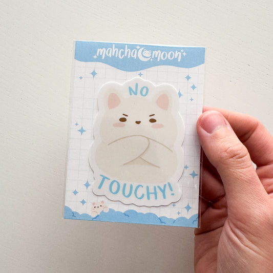 No Touchy Tofu Sticker