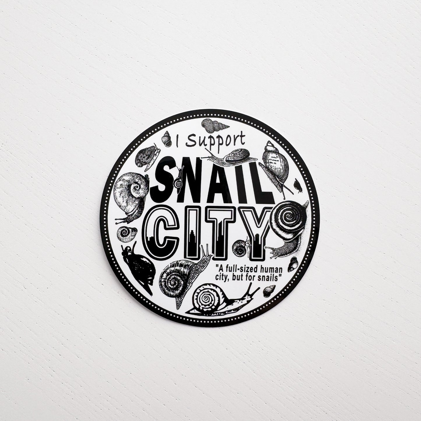 Snail City Sticker