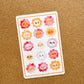 Happy Flowers 4x6 Paper Sticker Sheet