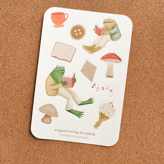 Frog & Toad 4x6 Vinyl Sticker Sheet