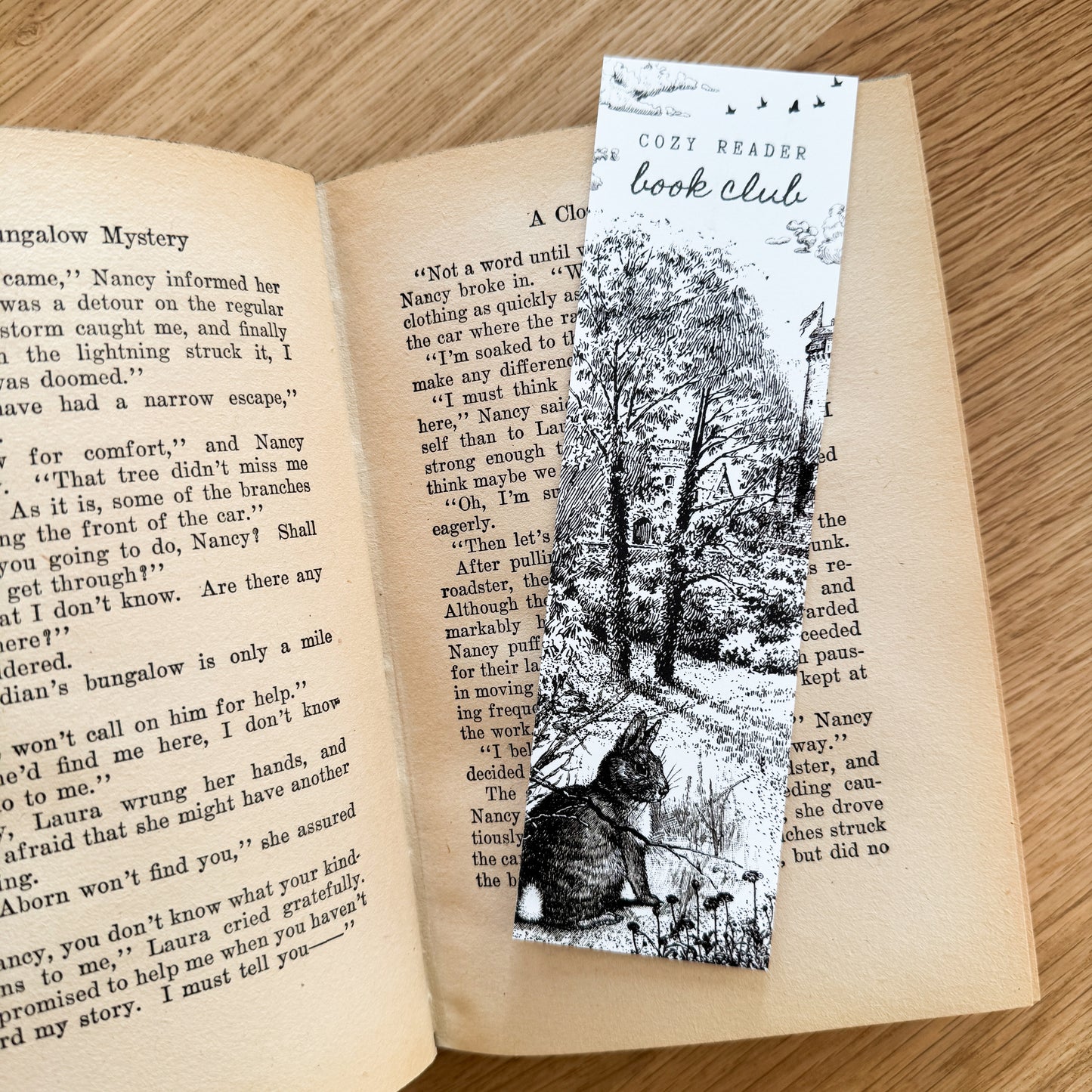 Cozy Reader Book Club Bookmark