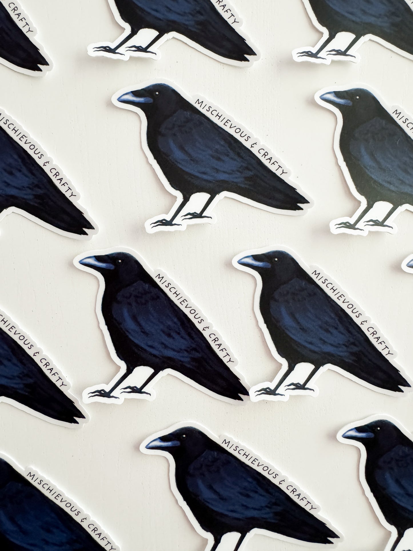 Mischievous & Crafty Crow Sticker
