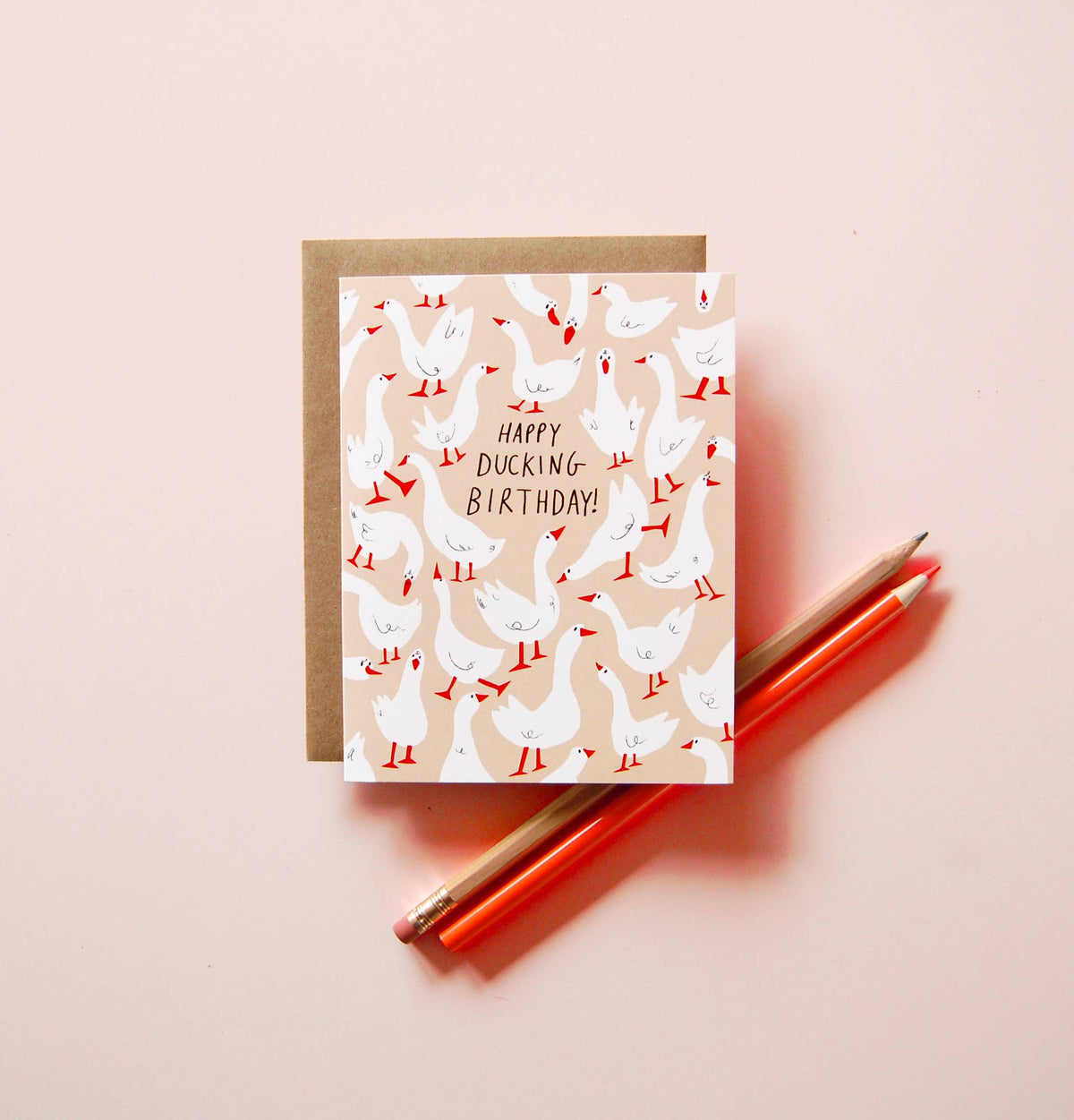 Ducking Birthday Greeting Card