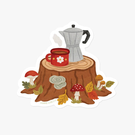 Coffee In The Forest Sticker