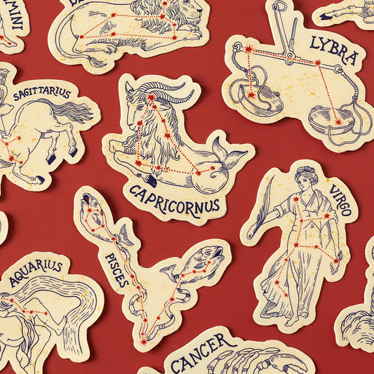 Zodiac Constellation Vinyl Stickers