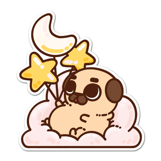 Puglie In The Clouds Sticker