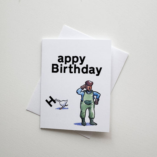 Goose Thief Gamer Birthday Card