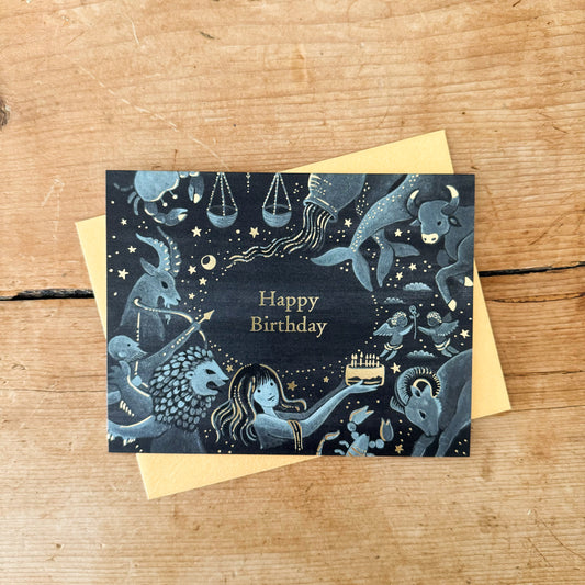 Zodiac Birthday Greeting Card