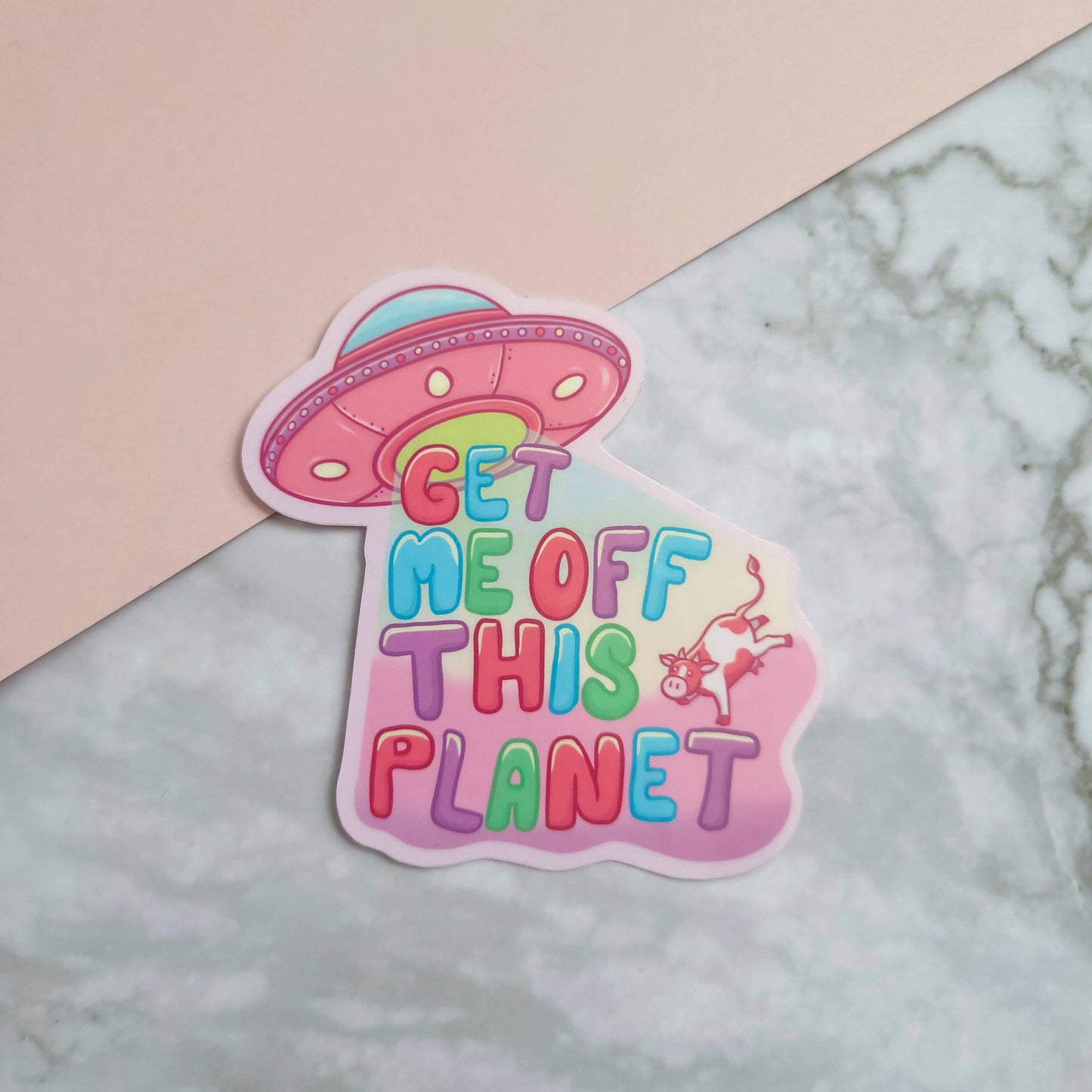Flying Saucer Sticker