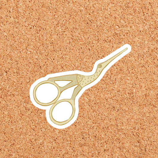Embroidery Scissors Sticker