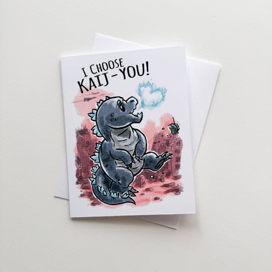 I Choose Kai-ju Love Card