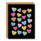 Candy Hearts Valentine's Greeting Card