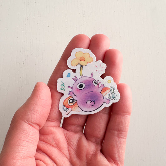 Purple Fishing Lure Pikmin Sticker