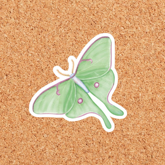 Luna Moth Sticker