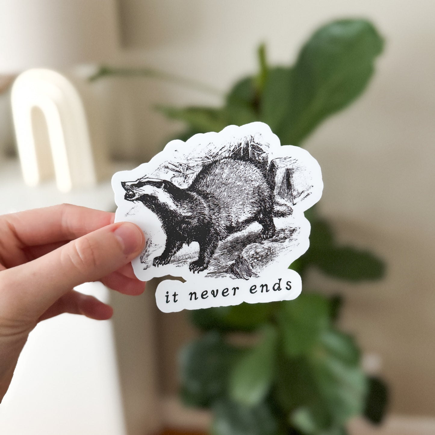 Badger XL Vinyl Sticker