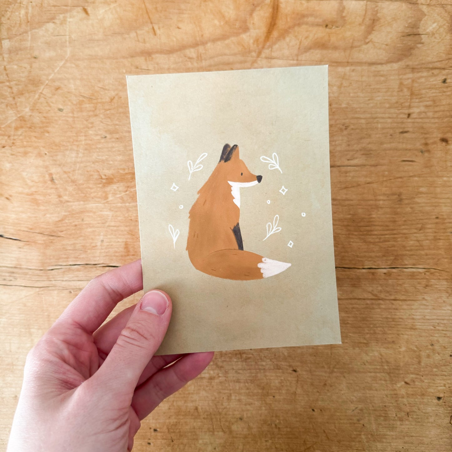 Fox Mini Print/Postcard
