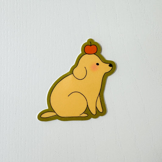 Apple Dog Sticker