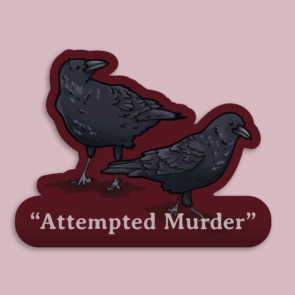 Crow Murder Sticker