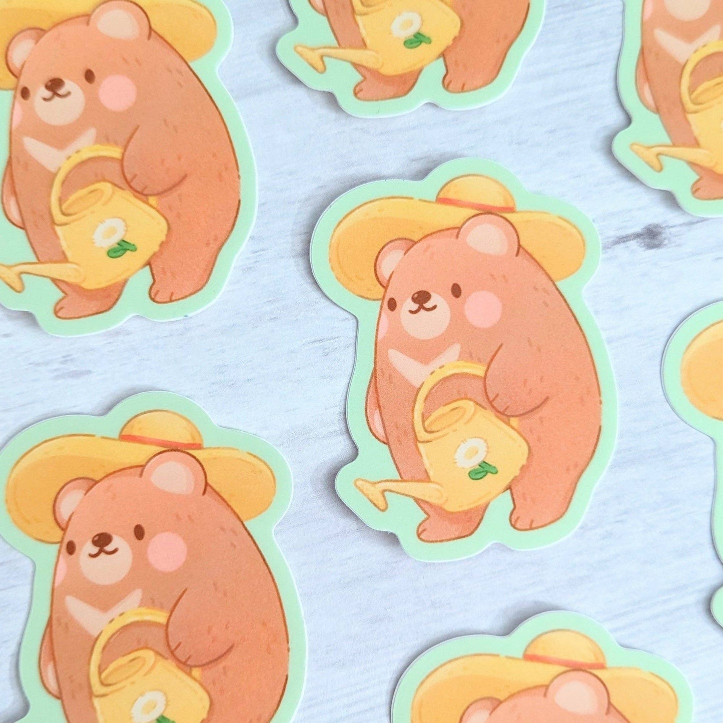 Garden Bear Sticker