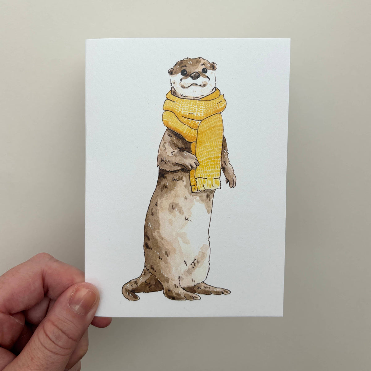 Cozy Otter Greeting Card