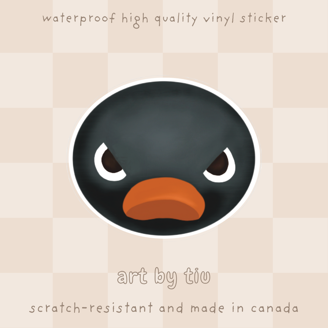 Angry Penguin Sticker