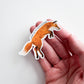 Jumping to Conclusions Fox Sticker