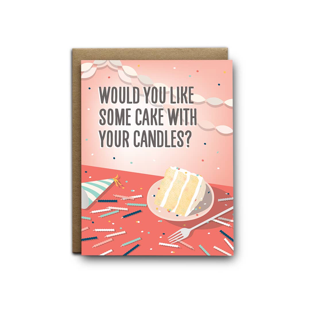 Would You Like Some Cake Birthday Card