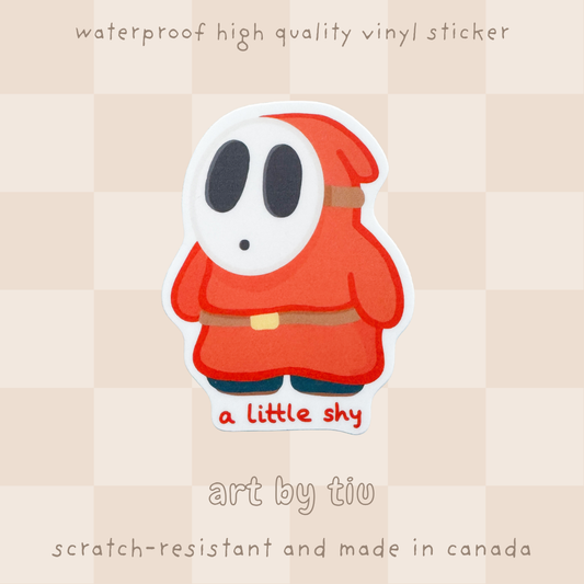 A Little Shy Sticker