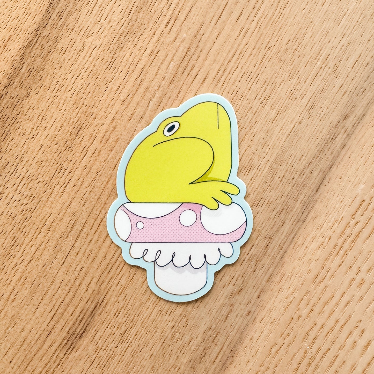 Mushroom Frog Sticker