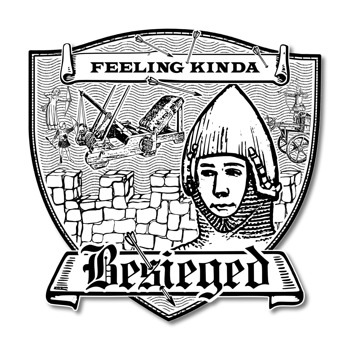 Besieged Sticker