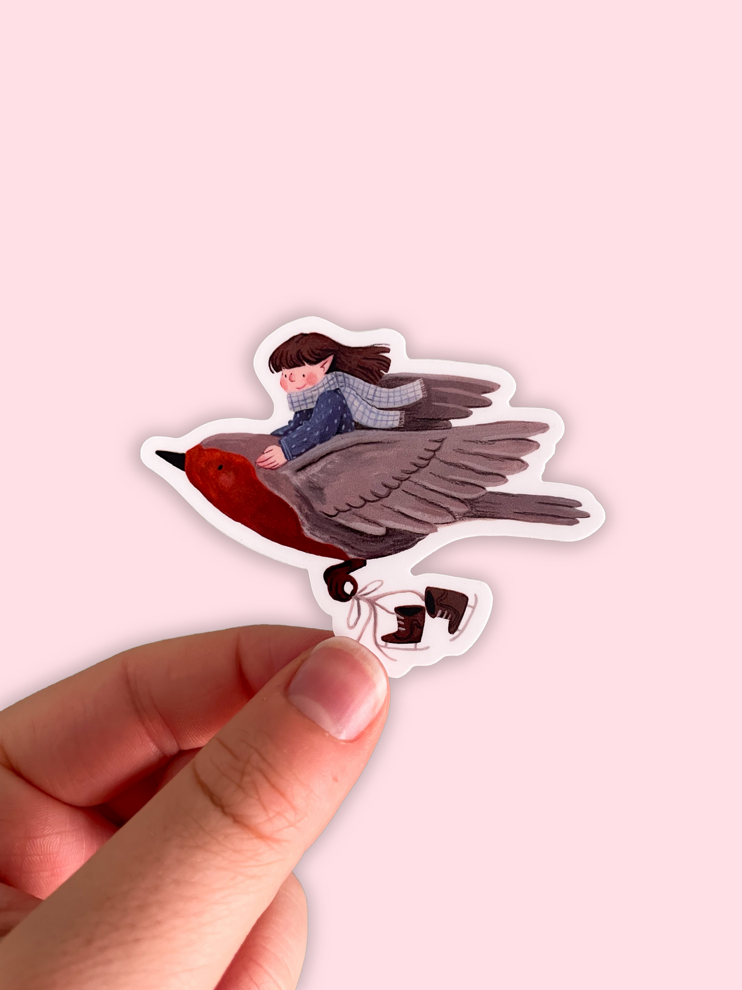 A Winter's Flight Sticker