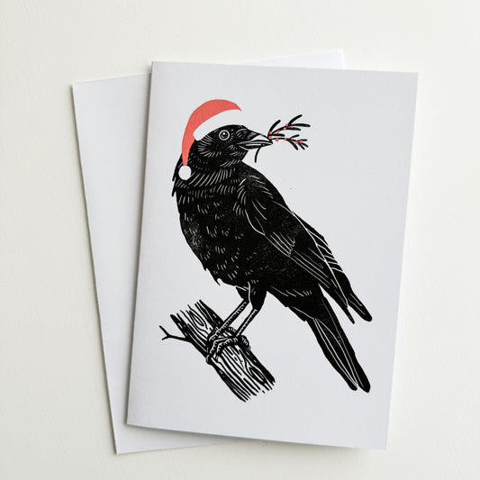 Raven Christmas Card