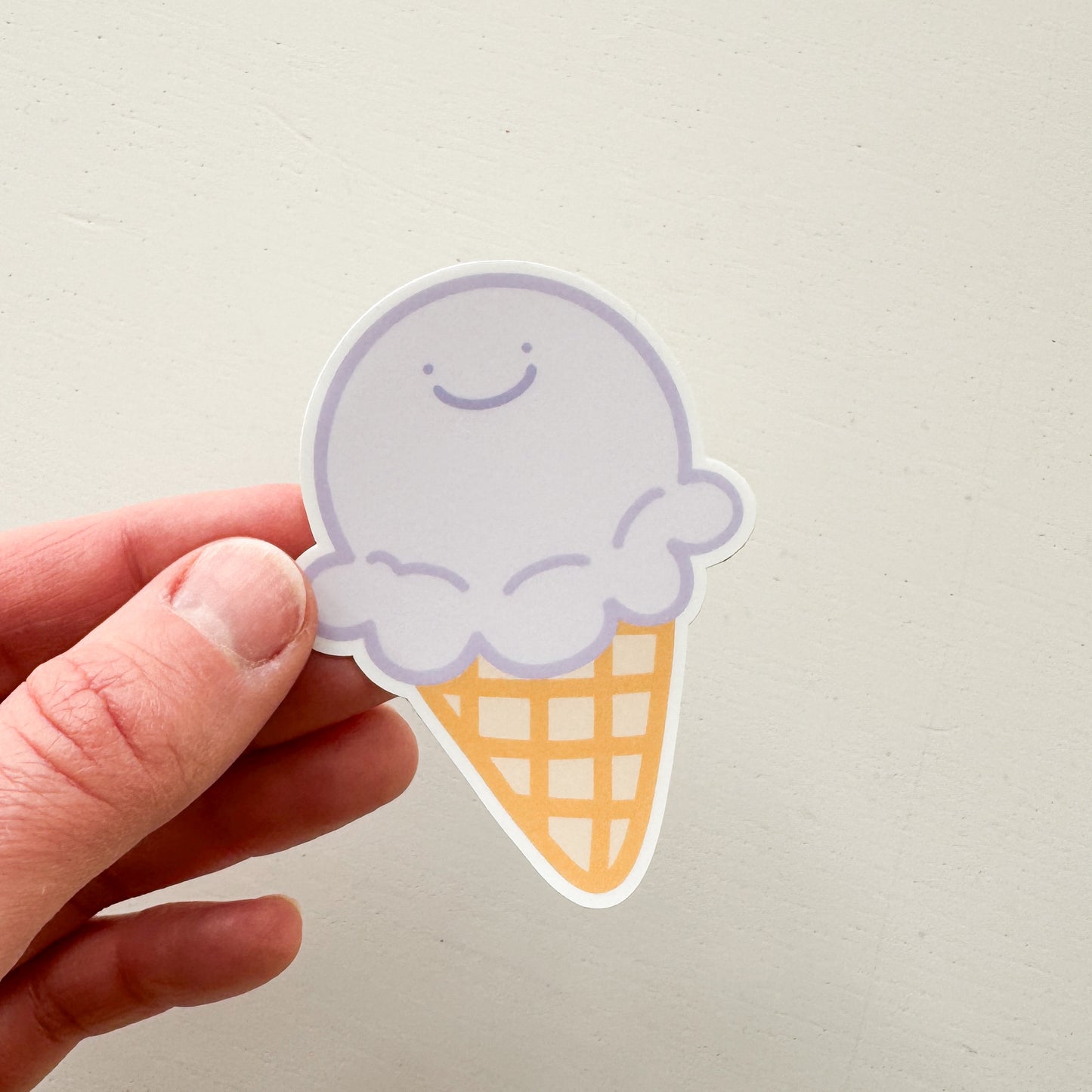 Purple Ice Cream Sticker