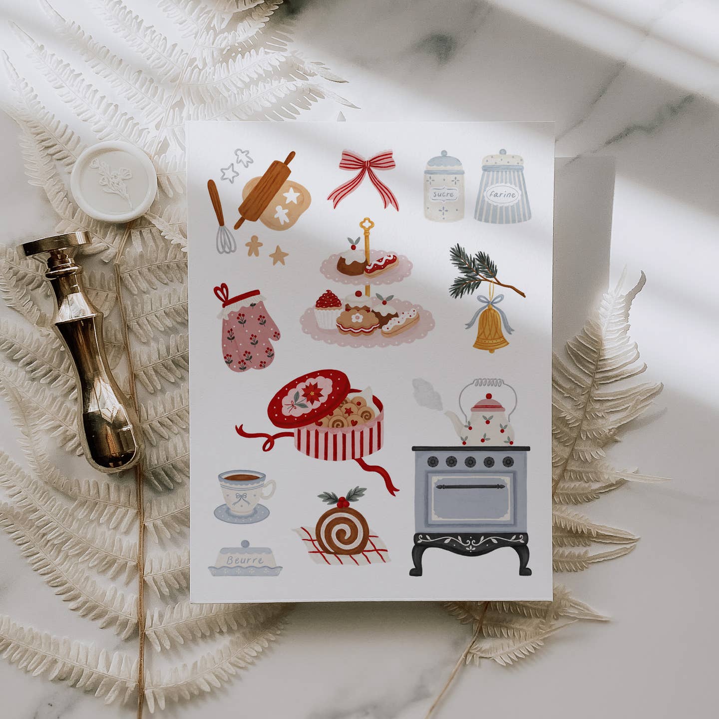 Christmas Kitchen Greeting Card