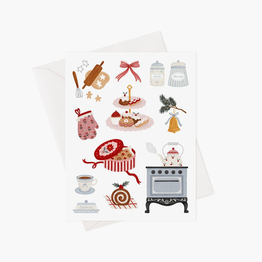 Christmas Kitchen Greeting Card