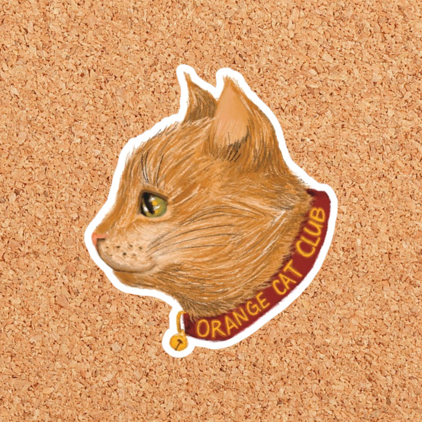 Orange Cat Club Sticker